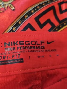 Nike Golf Red Tour Performance Dri-FIT Men’s Pants Size Medium